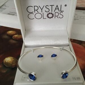 Swarovski elements crystal colors blue topaz